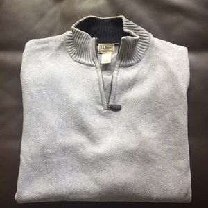 L.L. Bean sweater with collar, XL-Tall, light gray